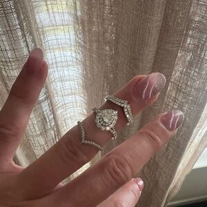 3 rings for the price of 1. Size 6.5. Purchased at Zale’s in 2022